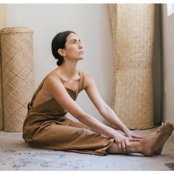 White Cotton Linen Jumpsuit One Size - Picture 5 of 10